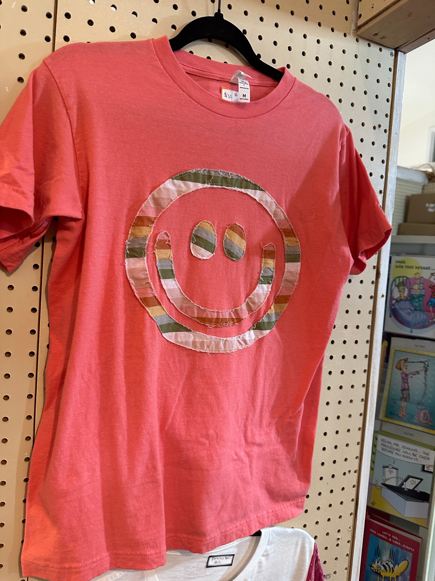 smiley t shirt stripe design